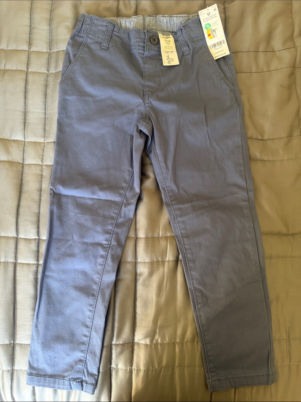 OshKosh B'gosh Boys Slate Blue Chino Pants size 5T